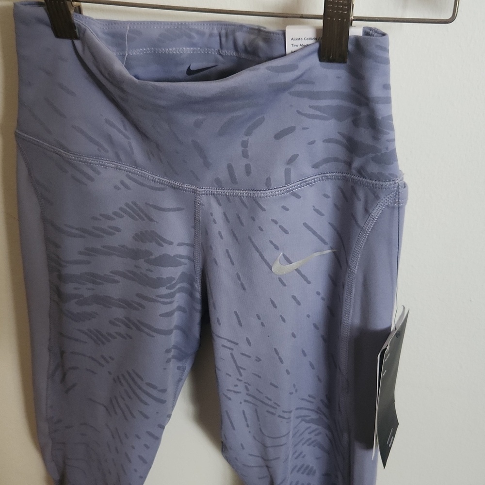 NWT Nike Fast Full Length Dri Fit Run Division High-Rise Leggings Indigo Haze XS - Picture 8 of 13